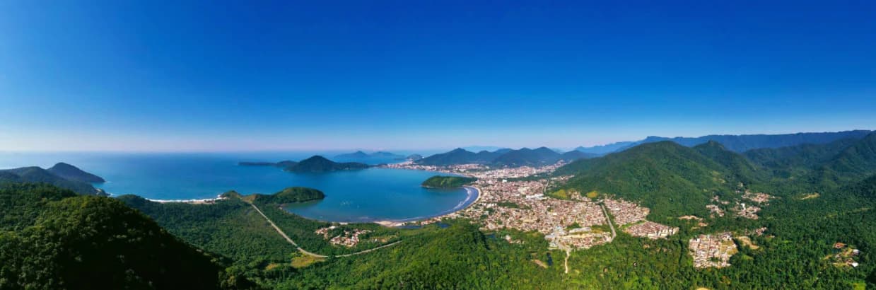 Vista panorâmica de Ubatuba